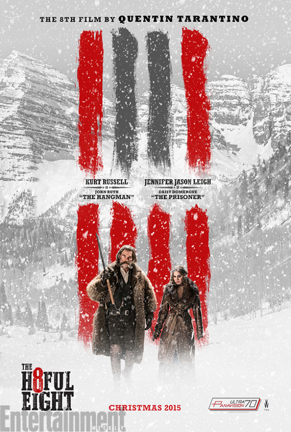 Nieuwe poster Tarantino's 'The Hateful Eight'