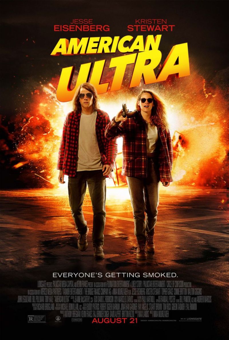 Jesse Eisenberg en Kristen Stewart in nieuwe trailer 'American Ultra'