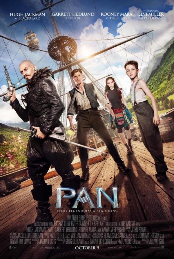 Hugh Jackman onthult nieuwe 'Pan' poster