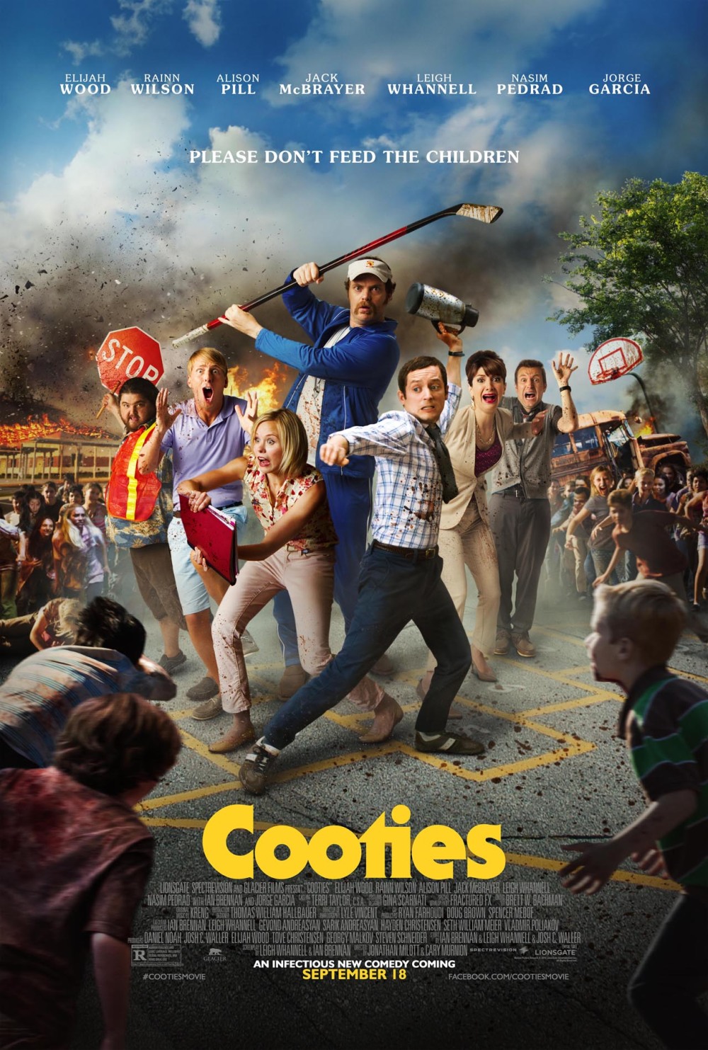 Elijah Wood vs. zombies op nieuwe poster 'Cooties'