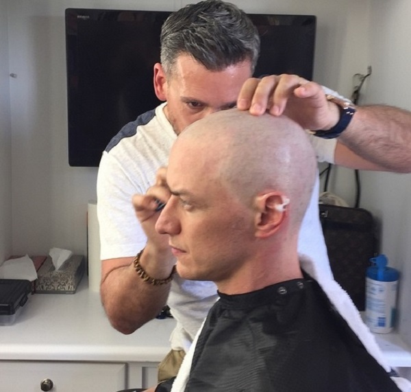 James McAvoy scheert hoofd kaal voor 'X-Men: Apocalypse'