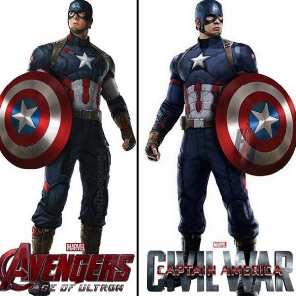 Dit is het nieuwe outfit van Captain America in 'Civil War'