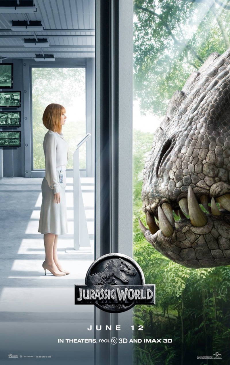 Bryce Dallas Howard vs. Indominus Rex op nieuwe poster 'Jurassic World'