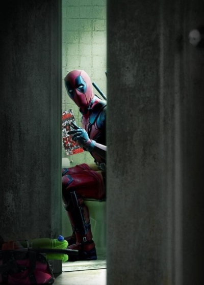 Foto: Ryan Reynolds vermaakt zich met 'Deadpool'