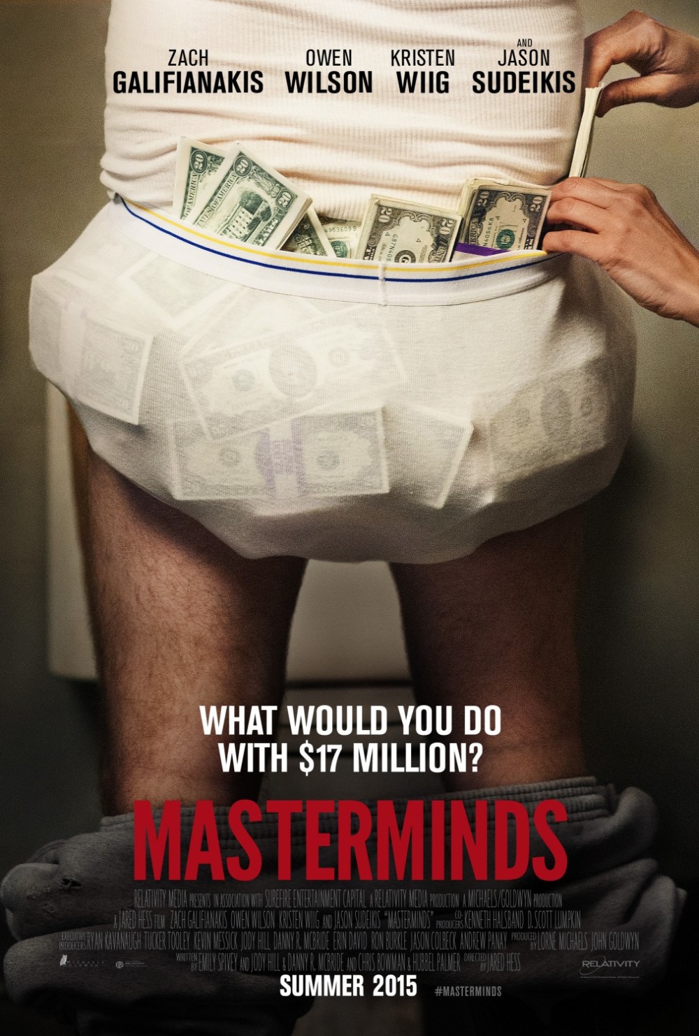 Trailer 'Masterminds': Zach Galifianakis steelt $17 miljoen