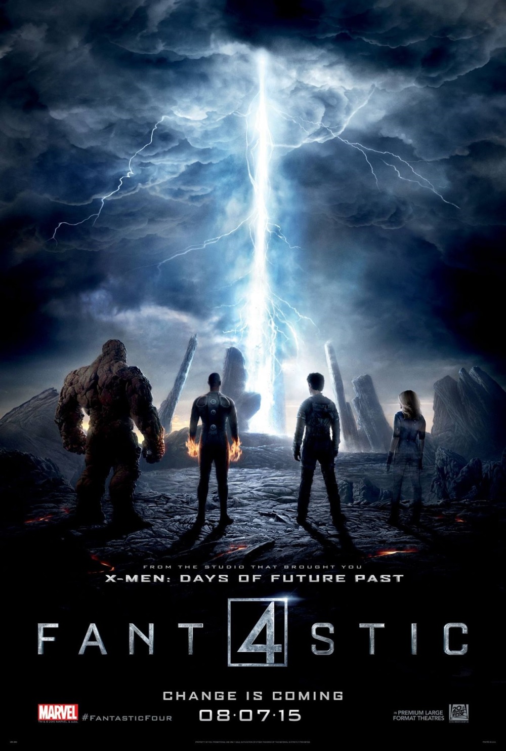 Poster 'Fantastic Four' toont de vier helden