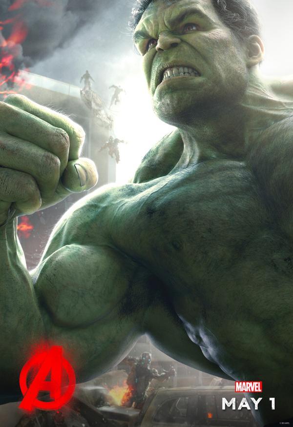 Nieuwe TV-spot en Hulk-poster  'Avengers: Age of Ultron'