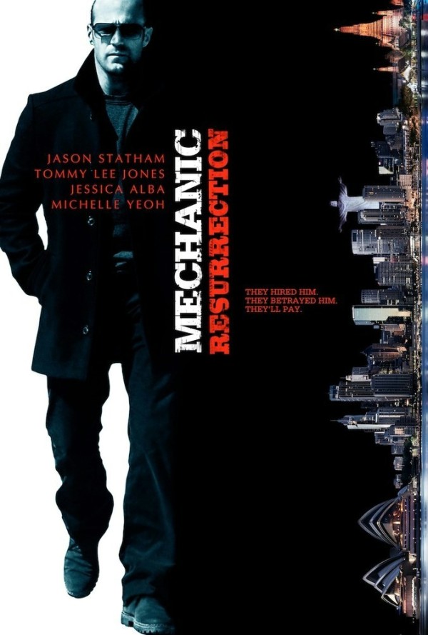 Eerste poster 'Mechanic: Resurrection' met Jason Statham