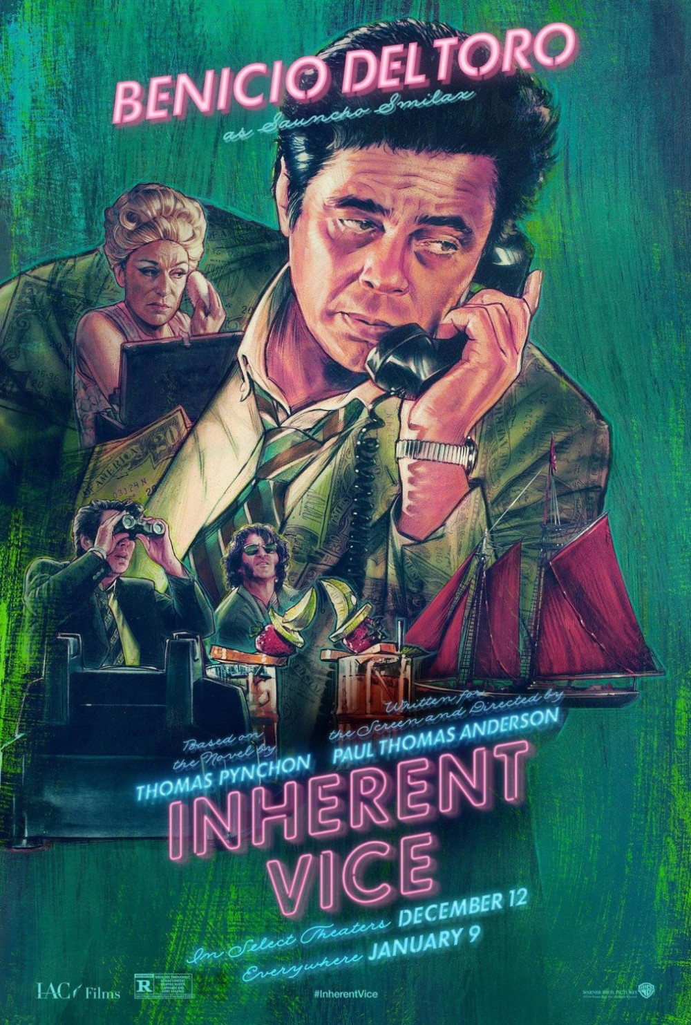 Stijlvolle affiches 'Inherent Vice'