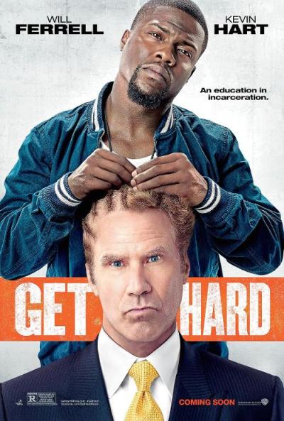 Will Ferrell wordt een kerel op de eerste 'Get Hard' poster