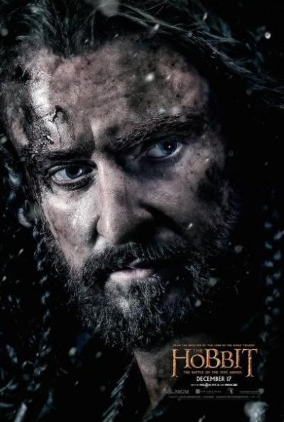 Sombere Thorin Oakenshield op nieuwe poster 'The Hobbit: The Battle of the Five Armies'