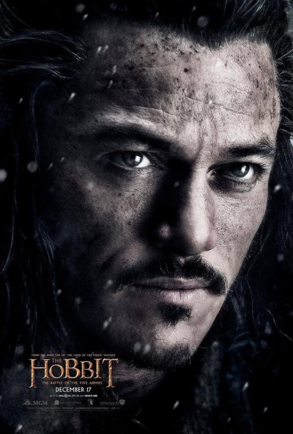 Bard the Bowman staat centraal op 'The Hobbit: The Battle of the Five Armies'-posters