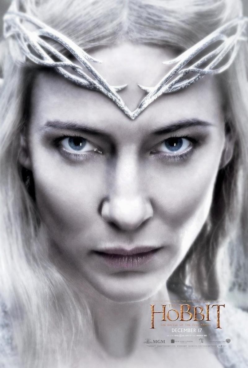 Cate Blanchetts Galadriel op nieuwe poster 'The Hobbit: The Battle of the Five Armies'