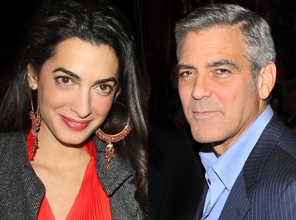 George Clooney en Amal gearriveerd in Venetië