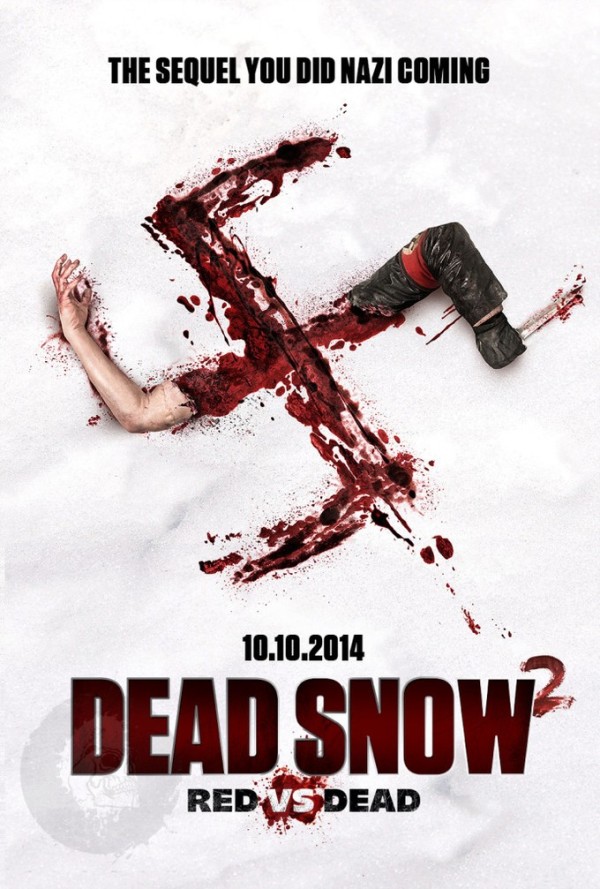 Creatieve en wellicht aanstootgevende poster 'Dead Snow 2: Red vs Dead'