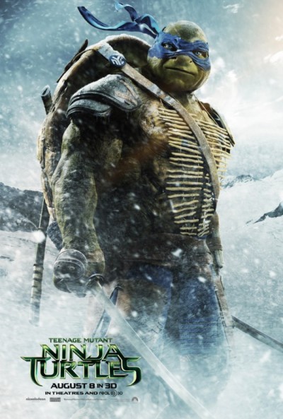 Leonardo prijkt op nieuwe poster 'Teenage Mutant Ninja Turtles'