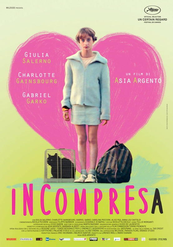 Eerste trailer en poster voor Asia Argento's 'Incompresa'