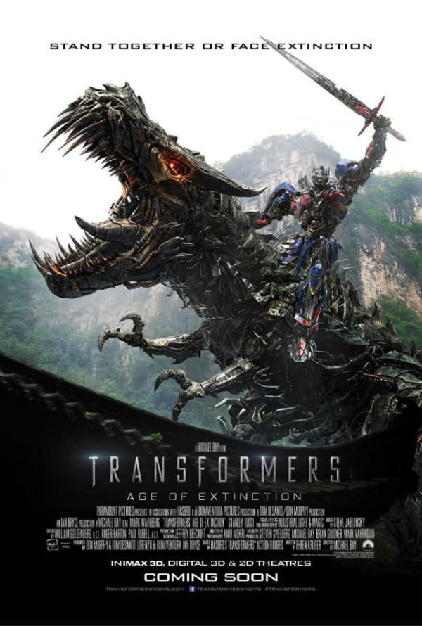 Monsterlijke tv-spots & poster 'Transformers: Age of Extinction' [UPDATE]