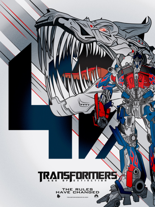 Prachtige alternatieve poster 'Transformers: Age of Extinction'