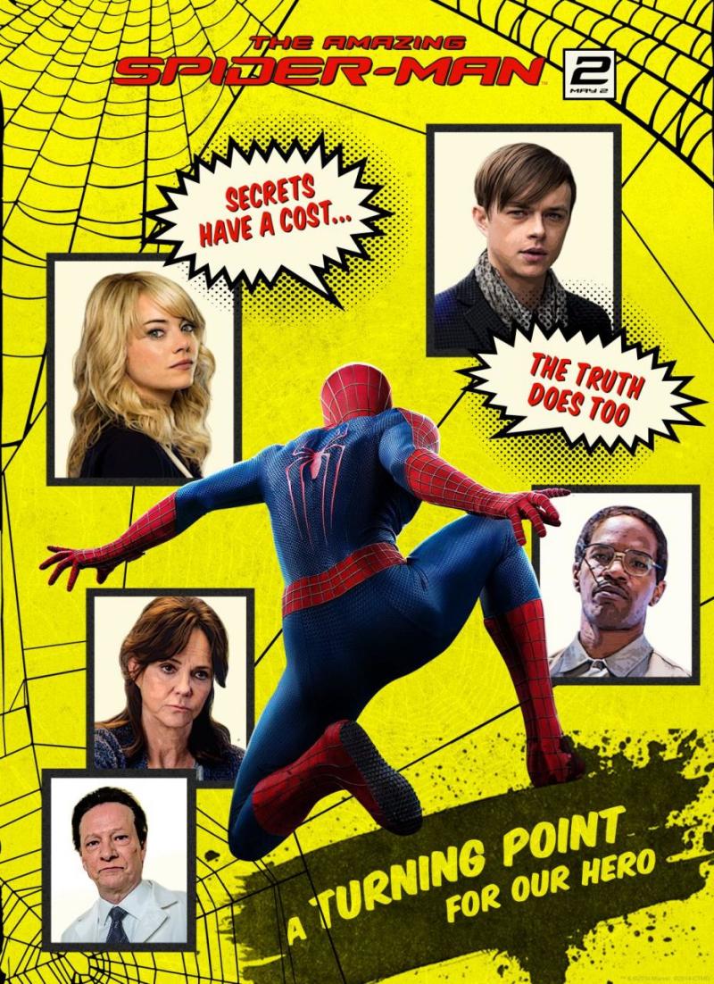 Traditionele comic-poster 'The Amazing Spider-Man 2'