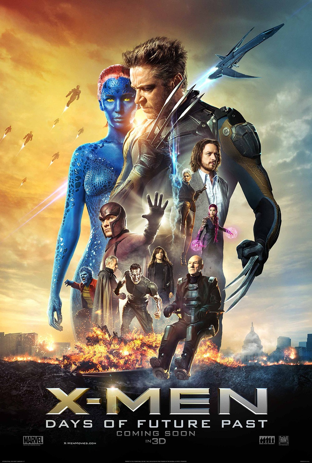 Fraaie poster 'X-Men: Days of Future Past'