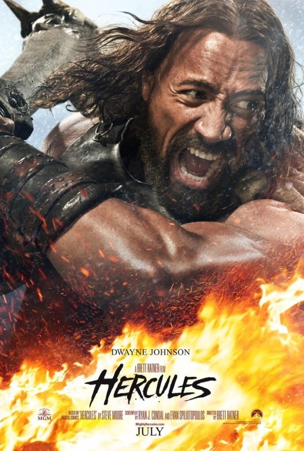 Eerste poster + trailer-tease 'Hercules' met Dwayne Johnson