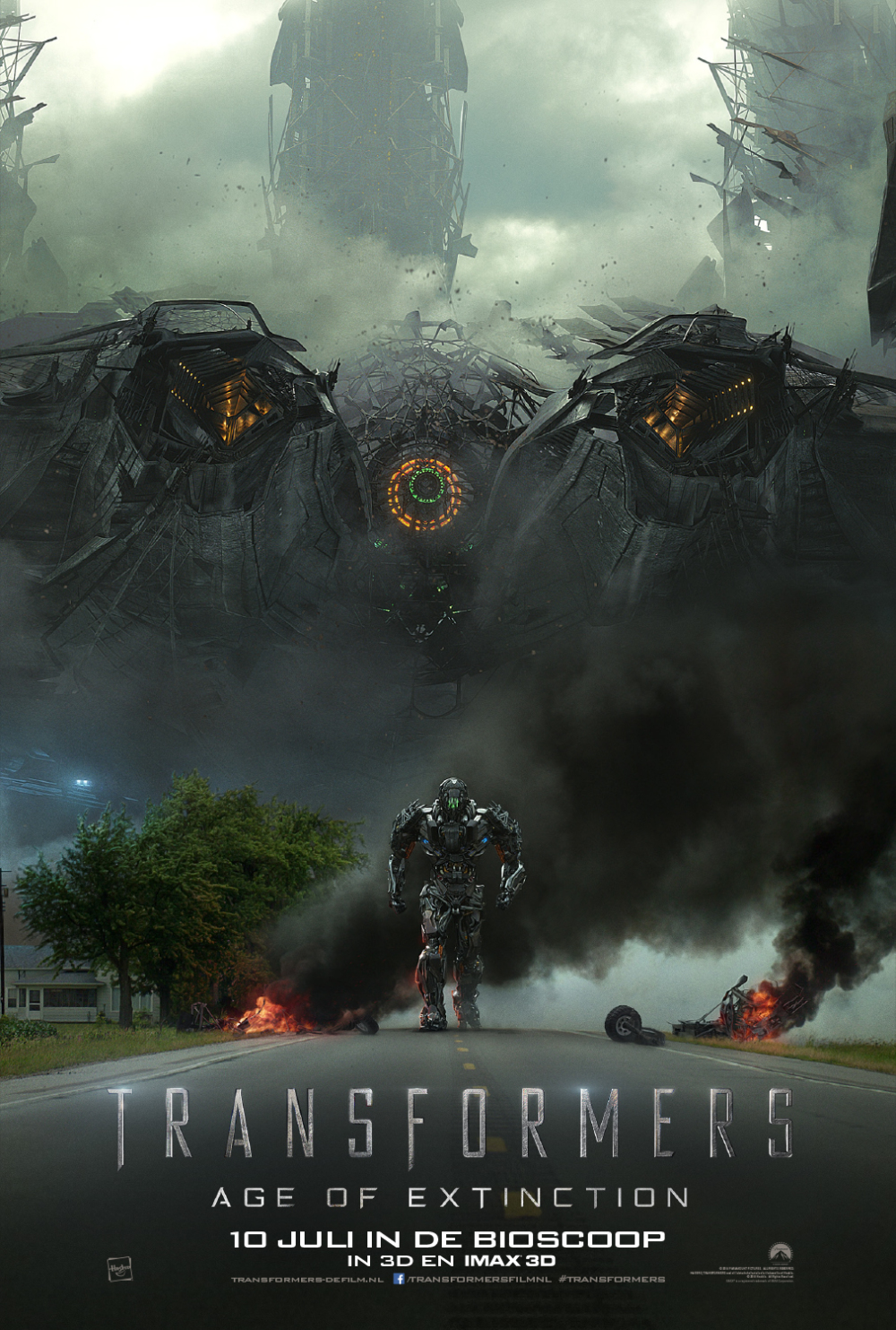 Twee posters Michael Bay's 'Transformers: Age of Extinction'