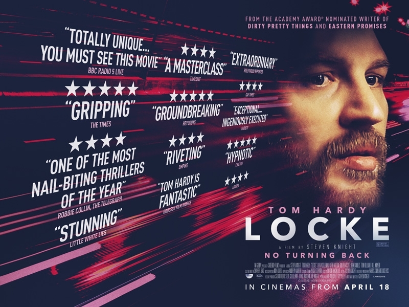 Bebaarde Tom Hardy op nieuwe poster 'Locke'