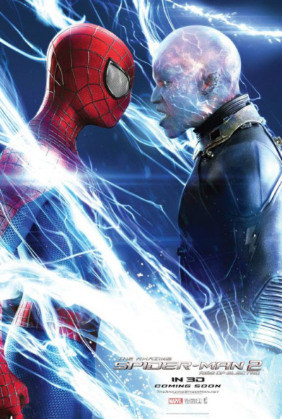 Spidey vs, Electro op nieuwe poster 'The Amazing Spider-Man 2'