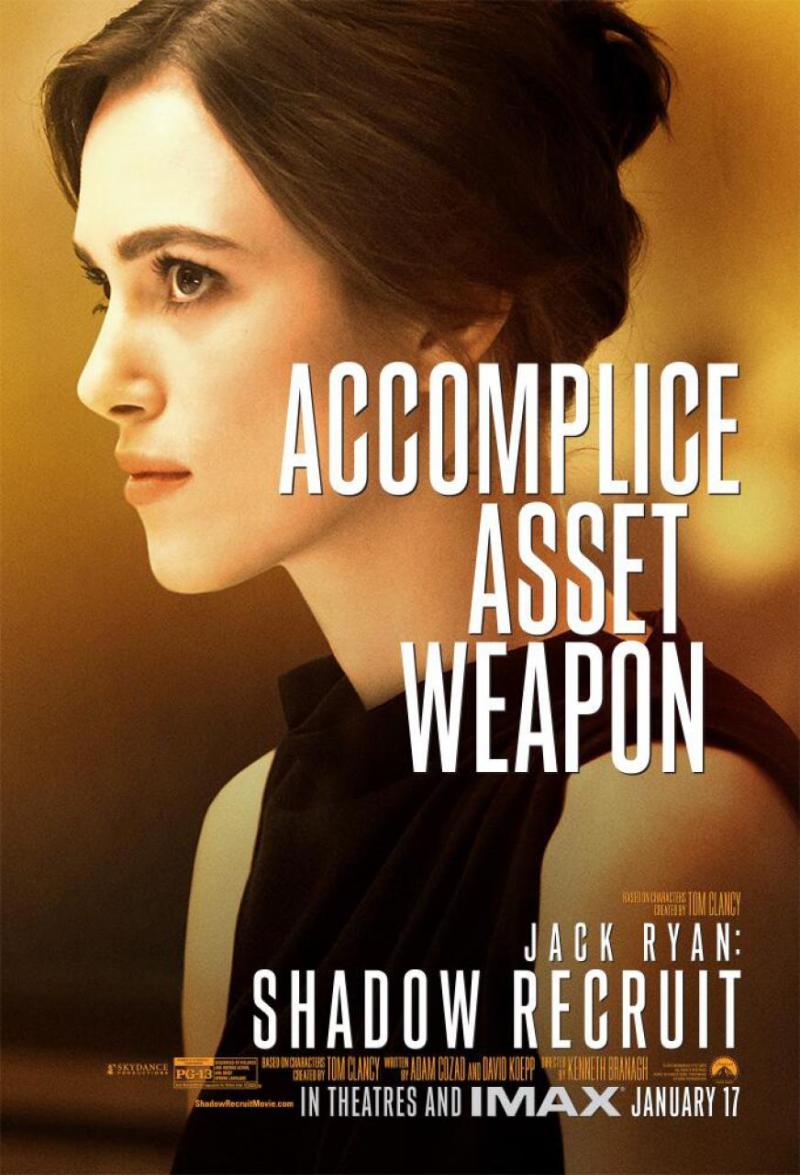 Poster Keira Knightley in 'Jack Ryan: Shadow Recruit'