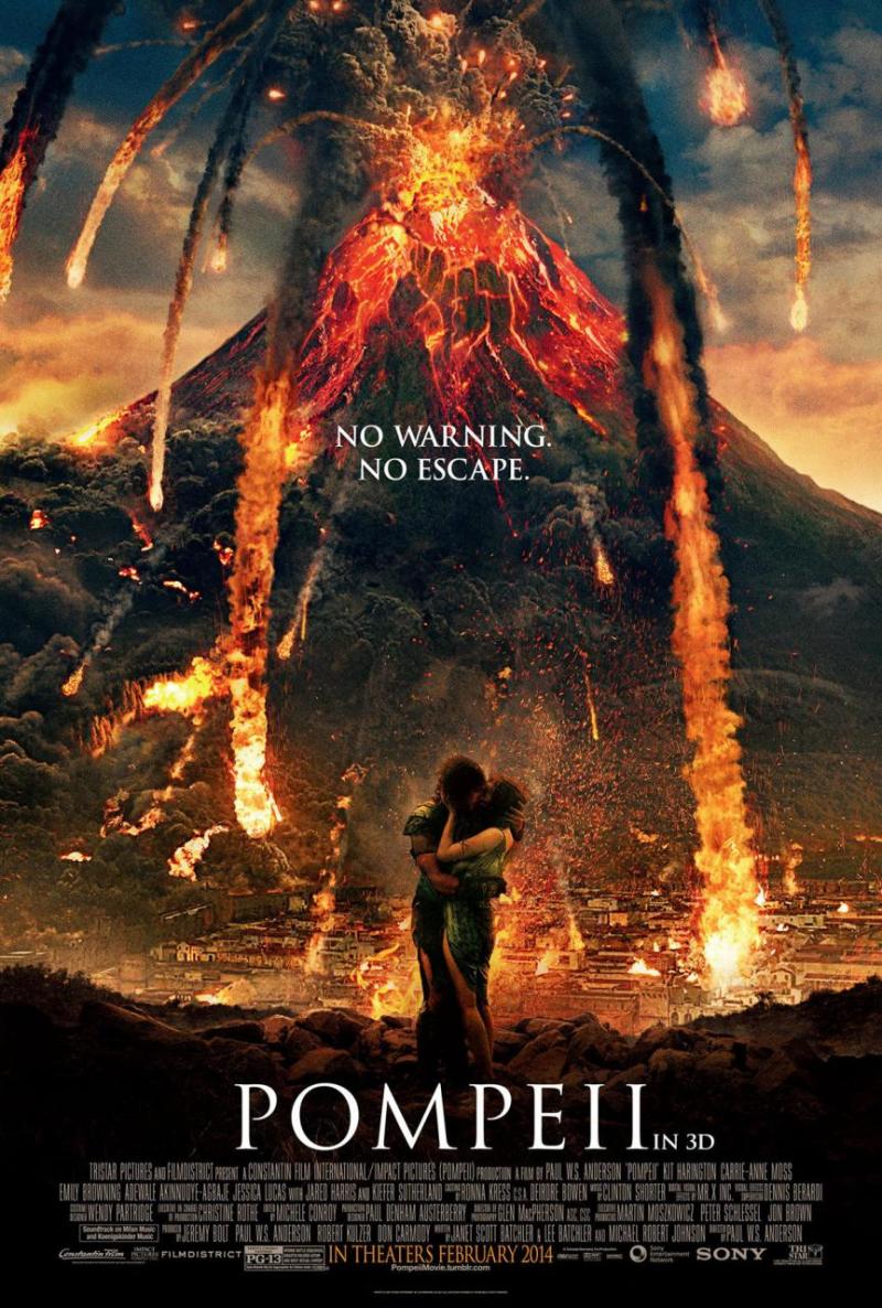 Veel vernietiging op poster 'Pompeii'