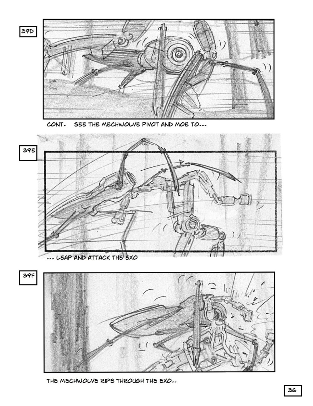 Mogelijke storyboards 'Robopocalypse' tonen robot-achtervolgingsscène