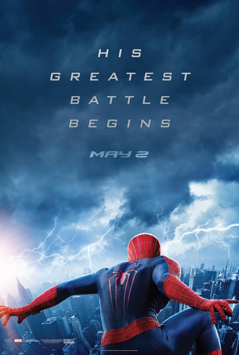Elektrisch geladen teaserposter 'The Amazing Spider-Man 2'