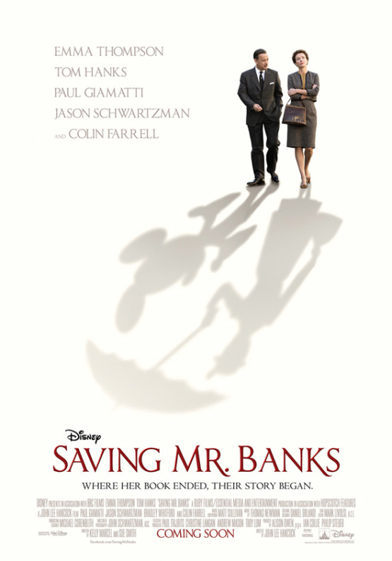 Mickey Mouse op teaserposter 'Saving Mr. Banks'