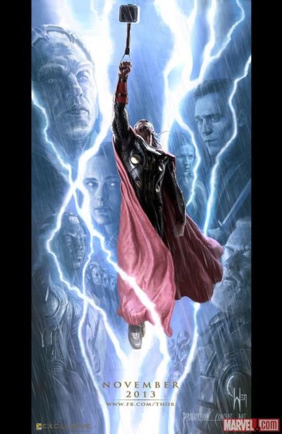 Donder en bliksem in nieuwe concept art 'Thor: The Dark World'