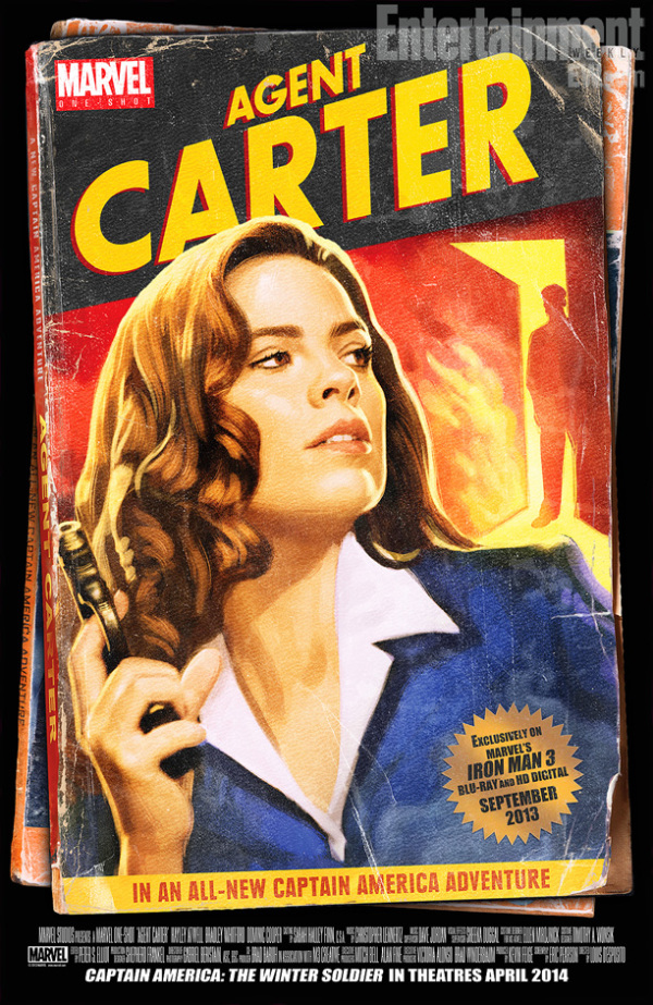 Onthullende foto's van Hayley Atwell in Marvel One-Shot 'Agent Carter'
