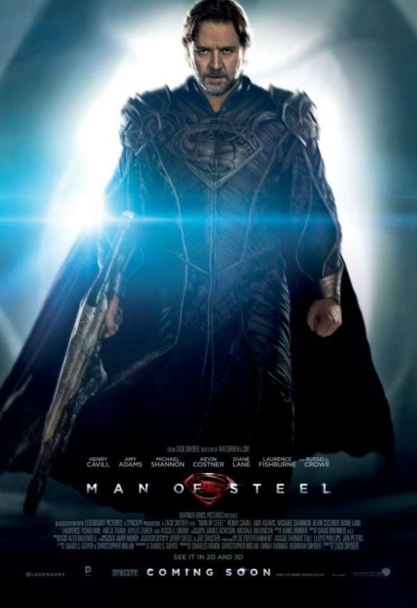 Jor-El, Kal-El en Zod op nieuwe posters 'Man of Steel'