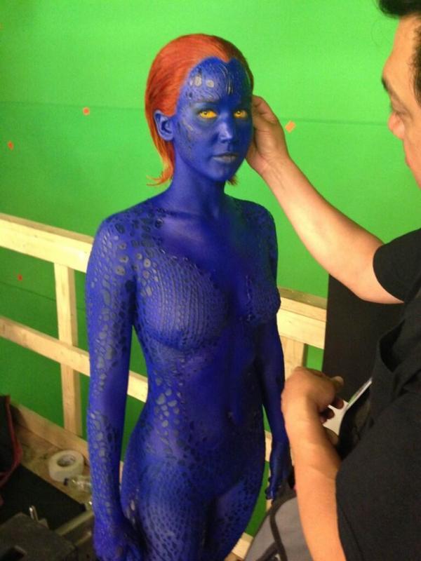 Eerste blik op Jennifer Lawrence als Mystique in 'X-Men: Days of Future Past'
