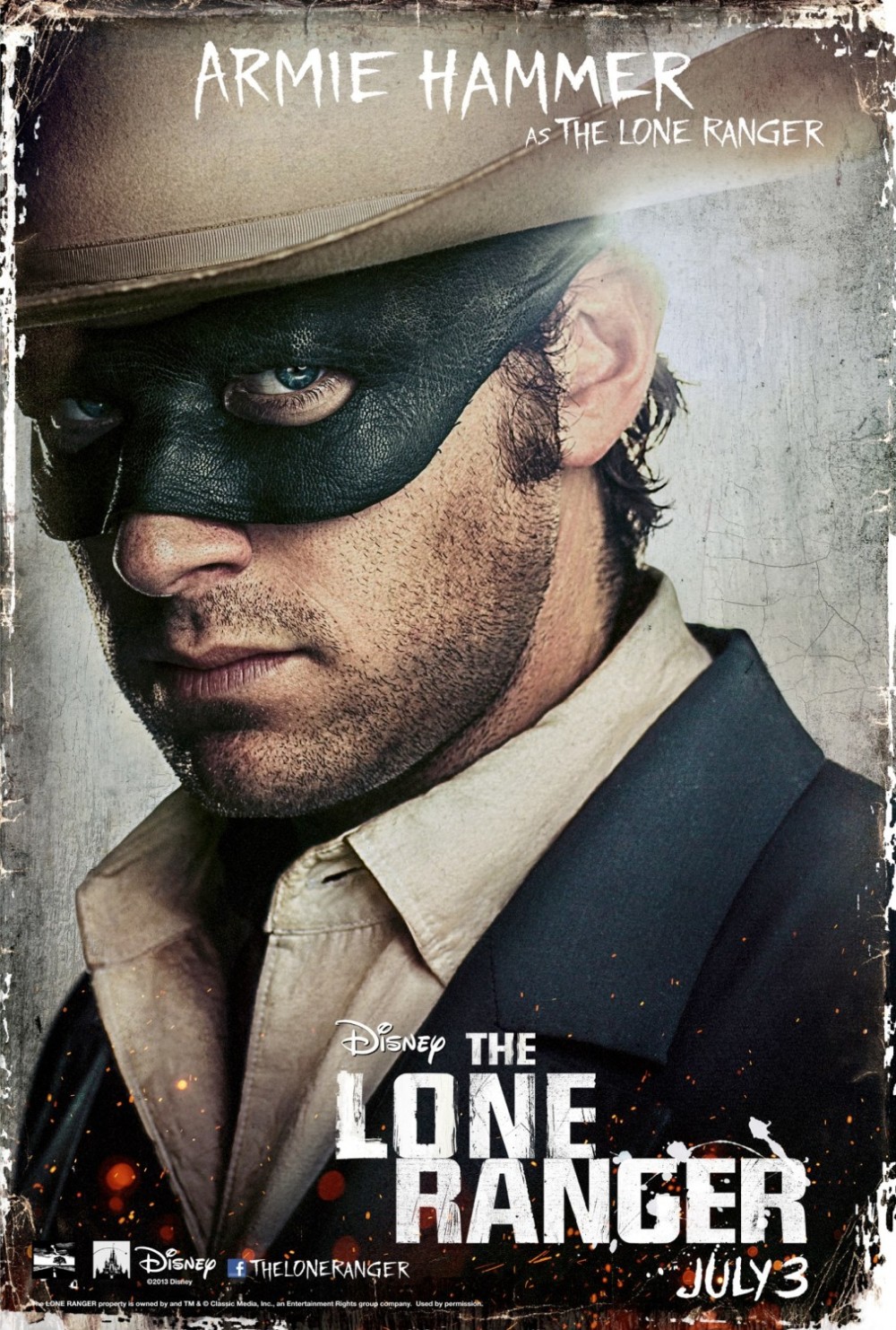 The Lone Ranger en Tonto op posters 'The Lone Ranger'