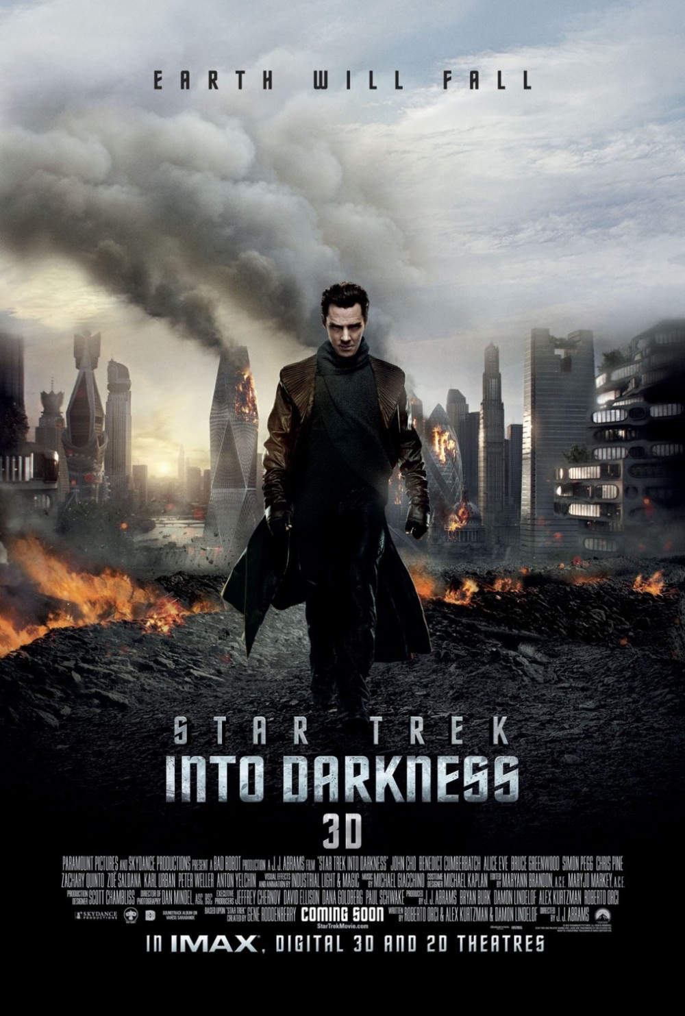 Onheilspellende poster 'Star Trek Into Darkness'