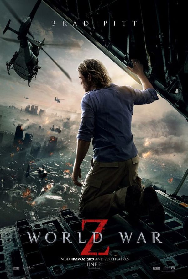 Brad Pitt ziet de wereld vergaan op nieuwe poster 'World War Z'