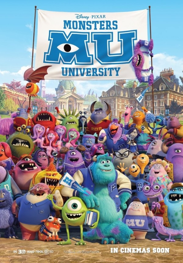 Alle monsters verzameld op nieuwe 'Monsters University' poster