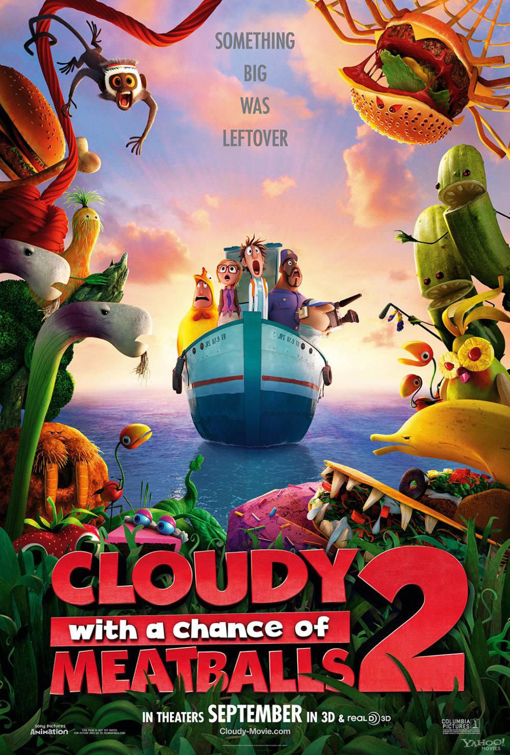 Eerste poster 'Cloudy with a Chance of Meatballs 2'