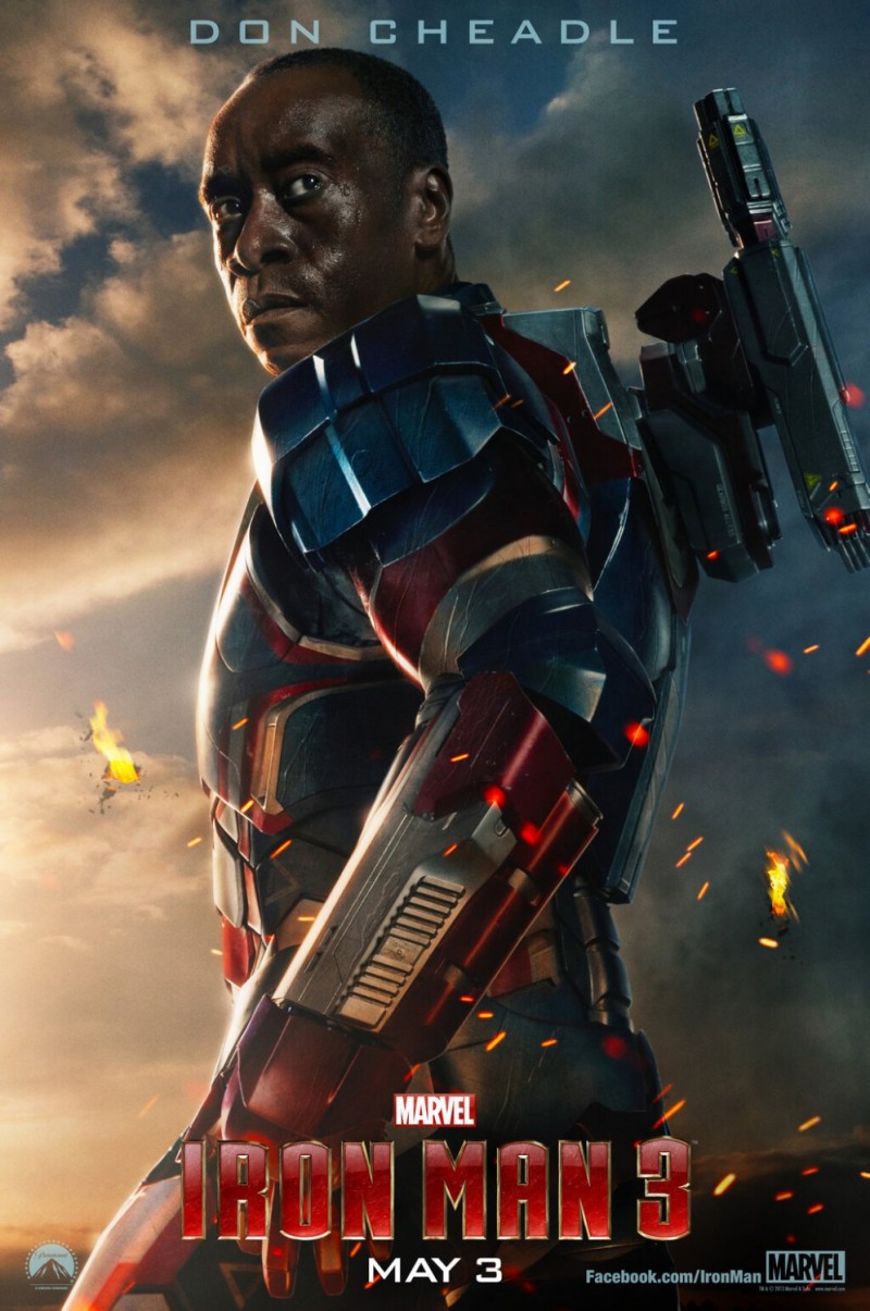 Iron Patriot personageposter 'Iron Man 3'