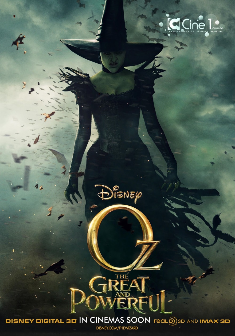 Poster van de Wicked Witch of the West uit 'Oz The Great and Powerful'