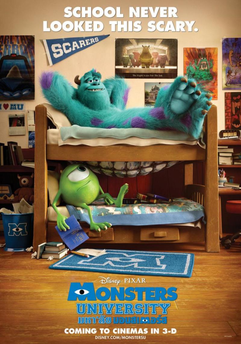 Nieuwe poster 'Monsters University'