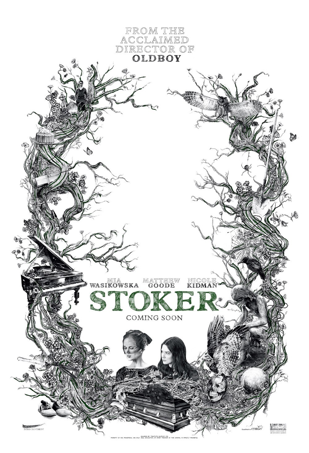 Fraaie poster & featurette 'Stoker'
