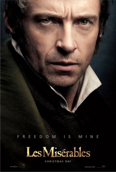 Hugh Jackman & Russell Crowe op posters 'Les Misérables'