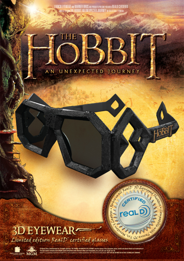 Speciale limited edition 3D brillen voor The Hobbit: An Unexpected Journey