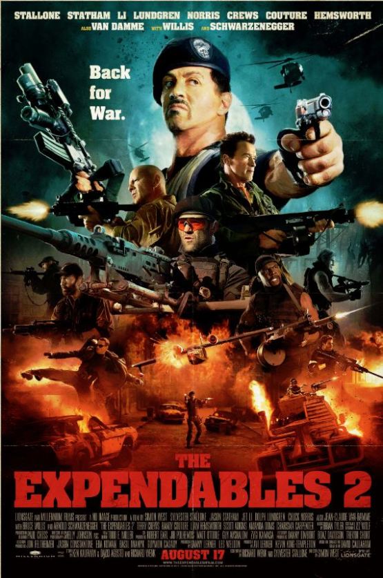 Fraaie speciale Comic Con poster The Expendables 2